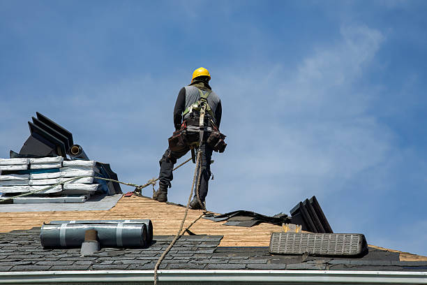 Professional Storm Damage Roof Repair technician working in Lusk, WY